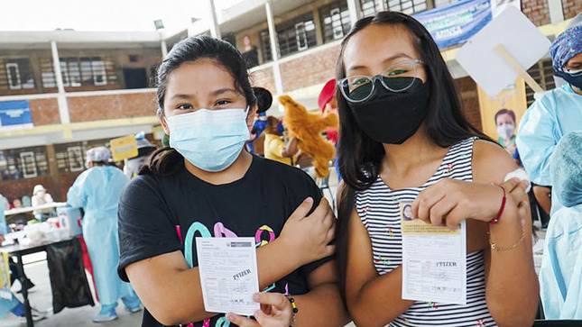  1 de  Lima Centro: Más de 22 mil niñas y niños se vacunaron contra el COVID-19 durante los primeros cuatro días de campaña
