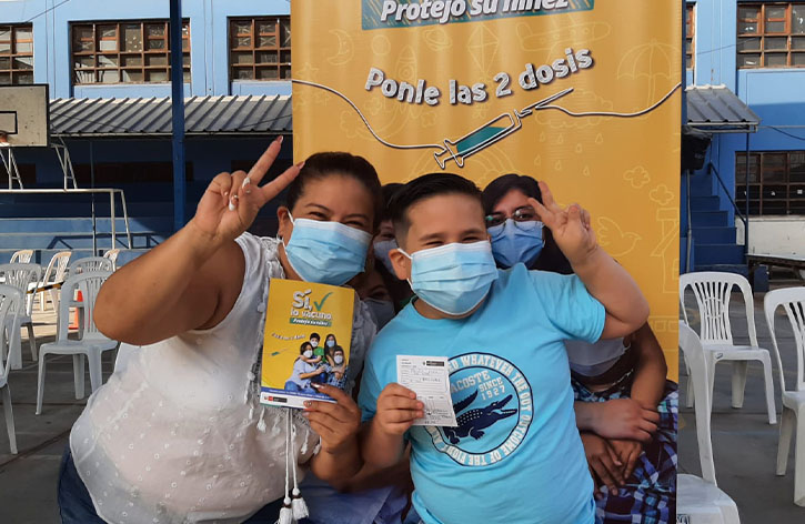 3 de Lima Centro: Más de 22 mil niñas y niños se vacunaron contra el COVID-19 durante los primeros cuatro días de campaña
