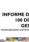 Vista preliminar de documento Informe de los 100 días de gestión