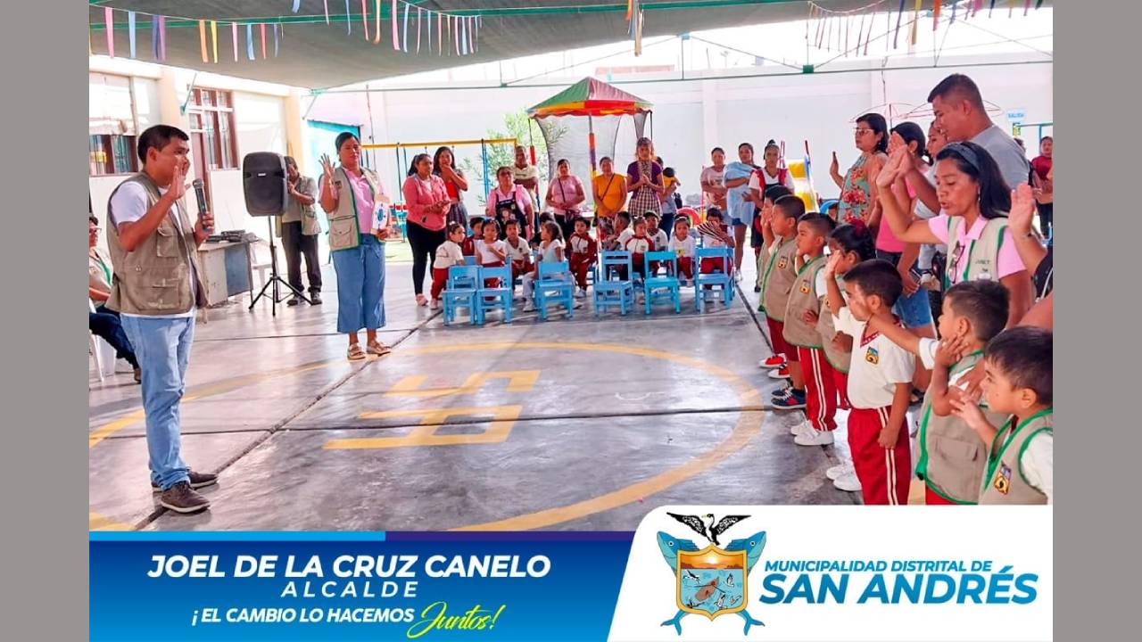 Brigadas Ambientales Juramentaron En La I.E.I N° 185 Del Distrito De San Andrés.