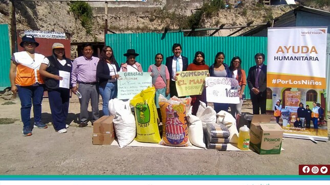 Entrega de Alimentos, Mueble y Utensilios