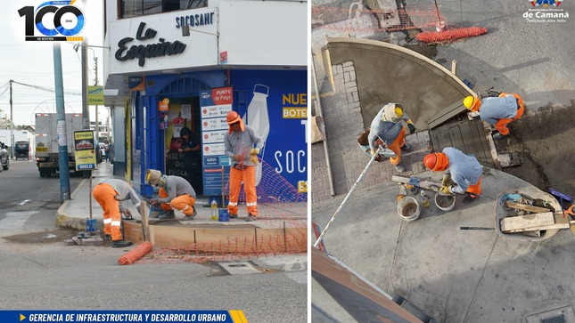 Mantenimiento De Vereda En La Plaza De Nuestra Ciudad