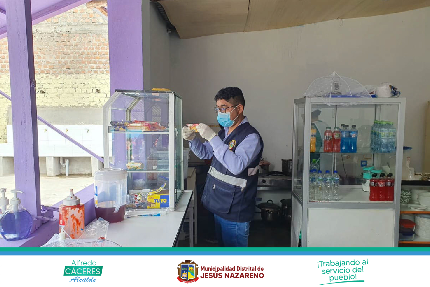 Municipalidad de Jesús Nazareno Inspecciona Cafetines Escolares con el fin de Salvaguardar alimentación Escolar