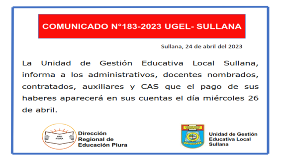 Comunicado N°183