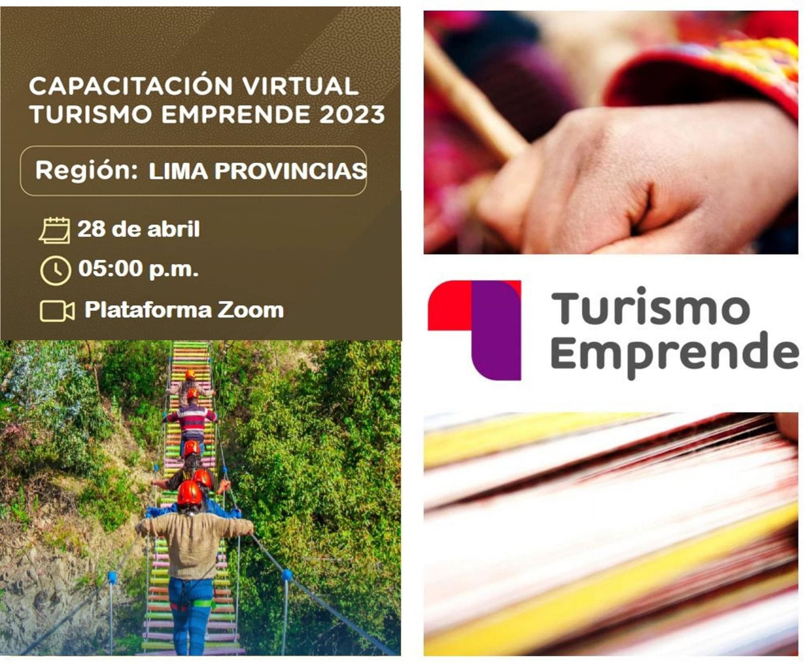 DIRCETUR REALIZA CAPACITACIÓN VIRTUAL "TURISMO EMPRENDE 2023" DIRIGIDO A PRESTADORES DE SERVICIOS TURÍSTICOS DE LA REGIÓN LIMA