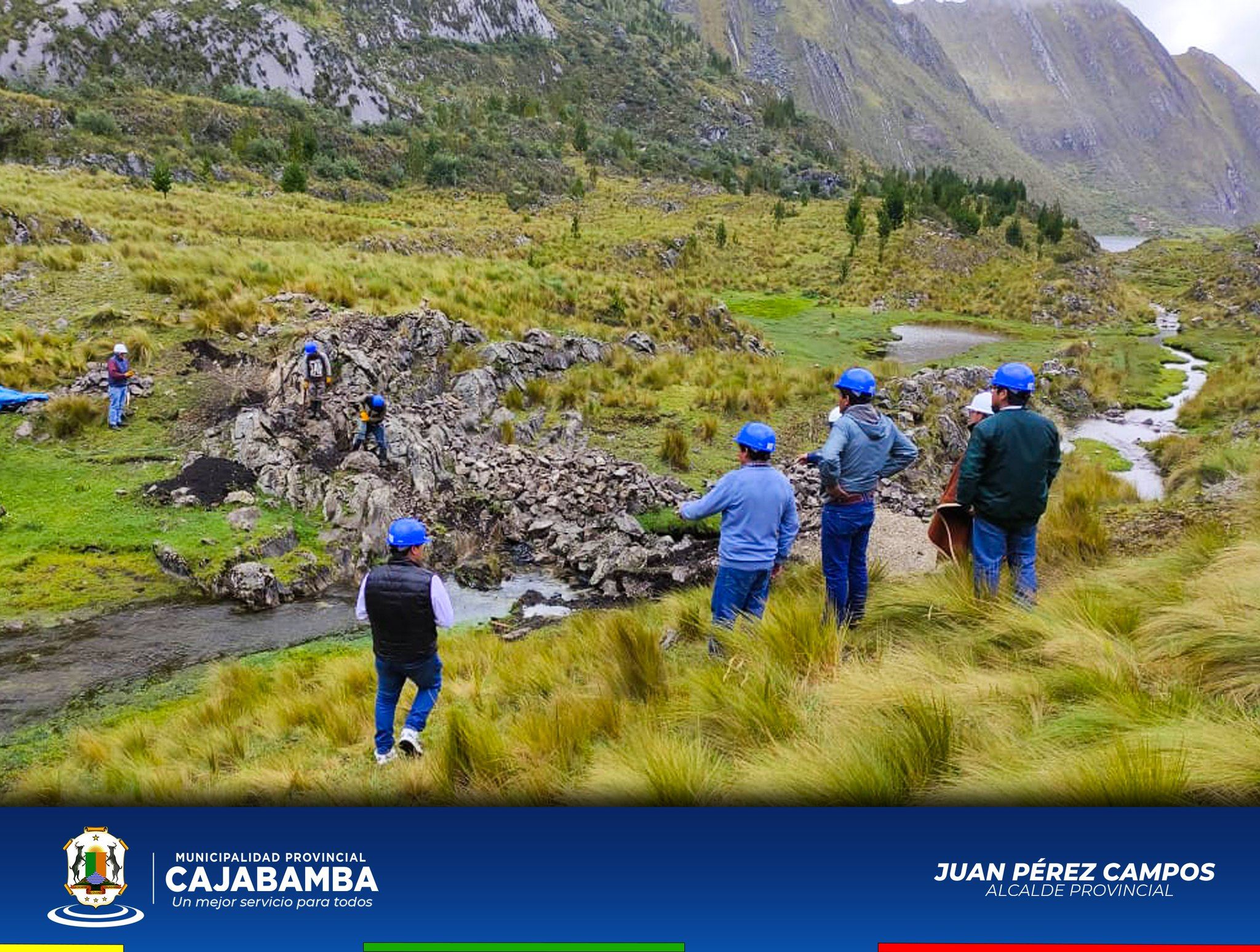 Construcción de Qochas del Fondo Sierra Azul En La Comunidad De Migma