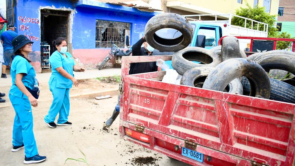 Geresa Lambayeque eliminó siete toneladas de criaderos del zancudo Aedes aegypti