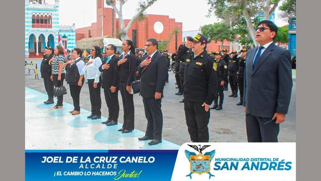 Alcalde Y Funcionarios Participaron De La Apertura De Los Lunes Cívicos Organizado Por La Comisaría De San Andrés.