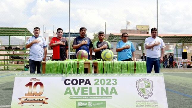 CAMPEONATO INTERINSTITUCIONAL AVELINA POR EL DÉCIMO ANIVERSARIO DE CREACIÓN POLÍTICA DEL DISTRITO