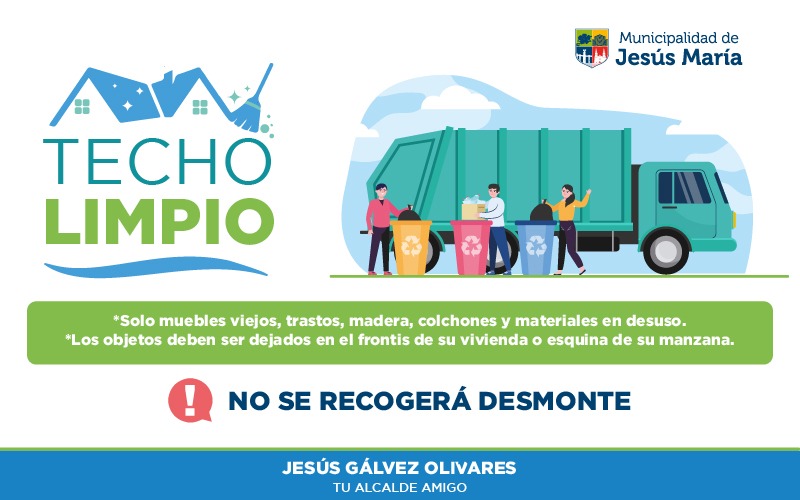 La Municipalidad de Jesús María ha venido organizando diversas campañas de Techo Limpio en lo que va del año.