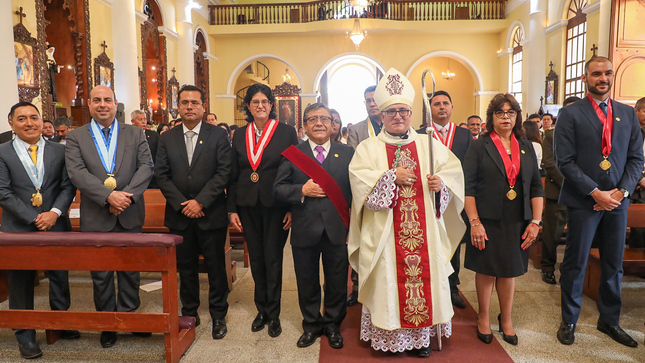 El alcalde Pedro Spadaro participó de la Misa y Te Deum organizada por el Gobierno Regional del Callao