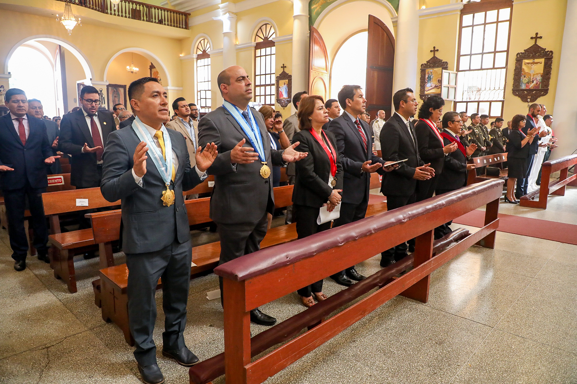 El alcalde Pedro Spadaro participó de la Misa y Te Deum organizada por el Gobierno Regional del Callao