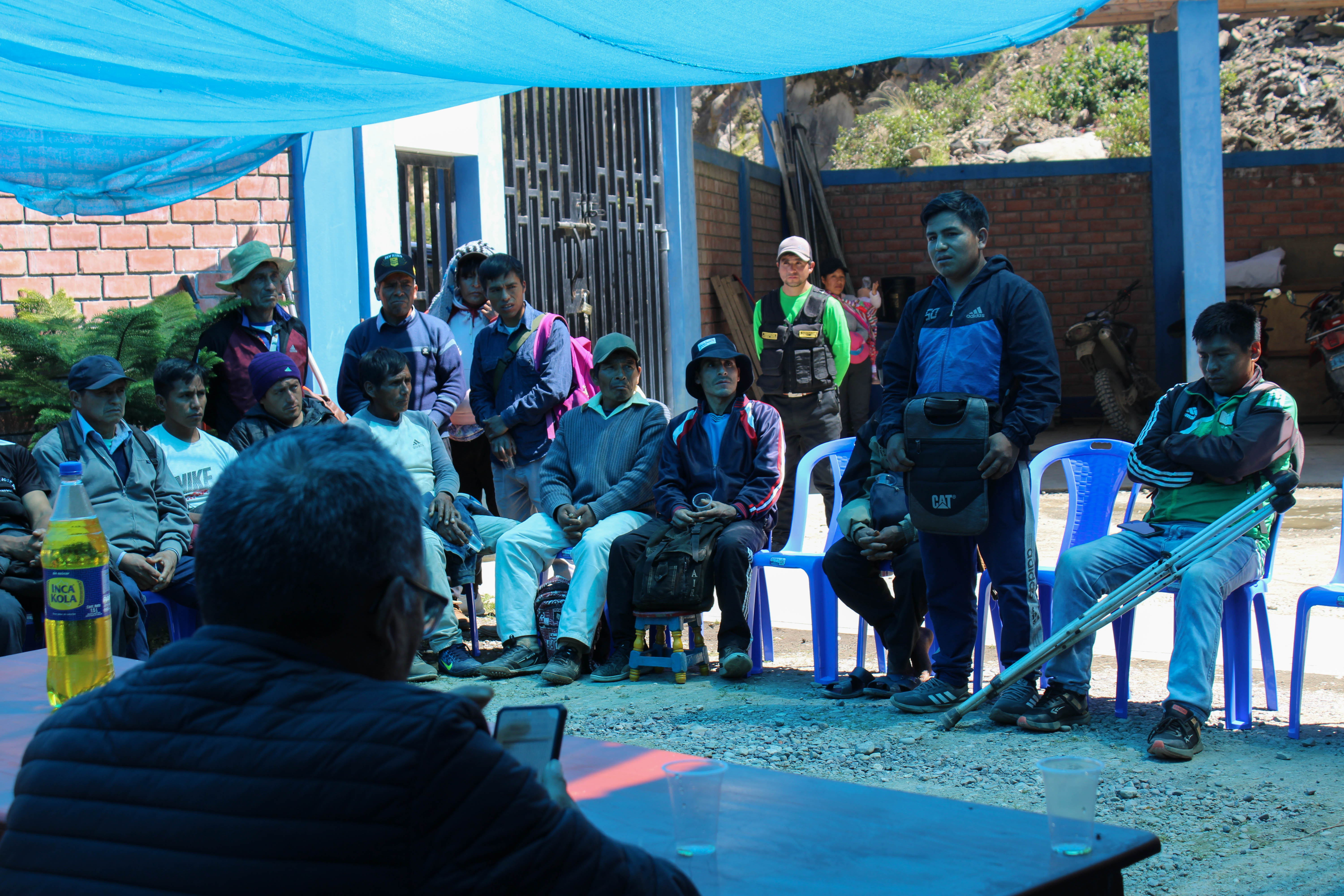 Entrega de terreno para proyecto de electrificación rural en Chungui.