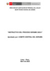 Vista preliminar de documento Instructivo del Proceso SERUMS 2023 I actualizado