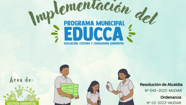 Flyer del programa Educca. 