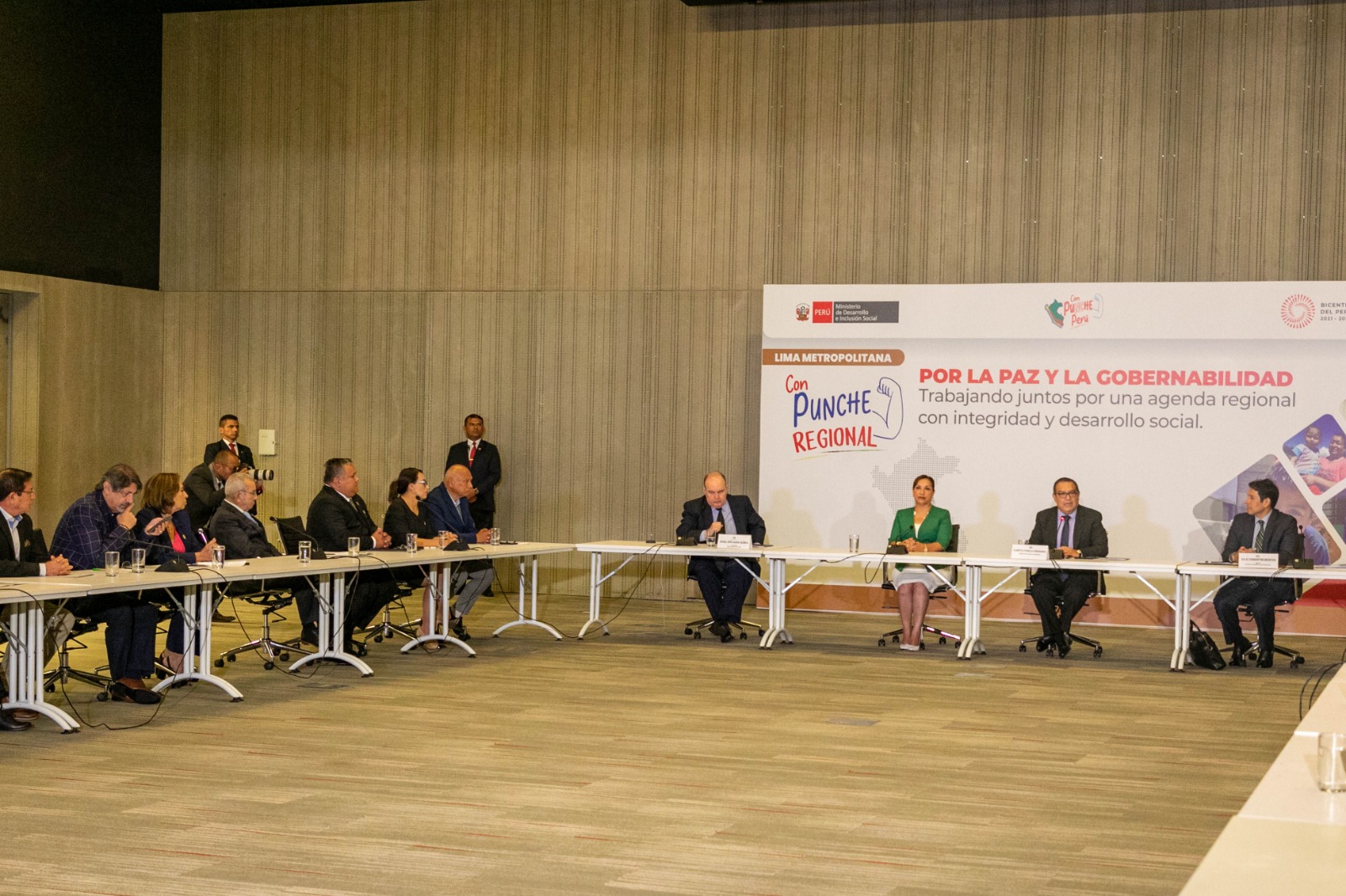 Alcaldesa de Lince participa en mesa de trabajo por la paz y la gobernabilidad "Con Punche Perú"