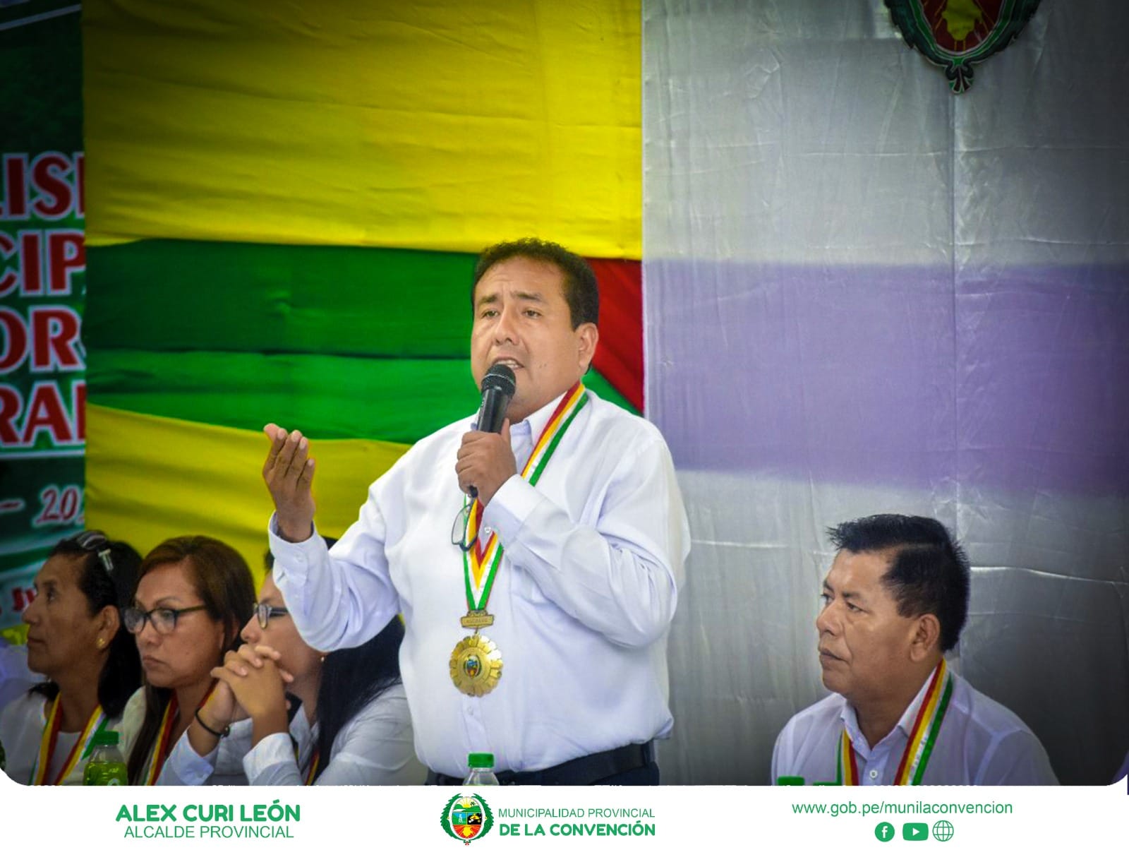 Alcalde provincial en informe de 100 días de gestión