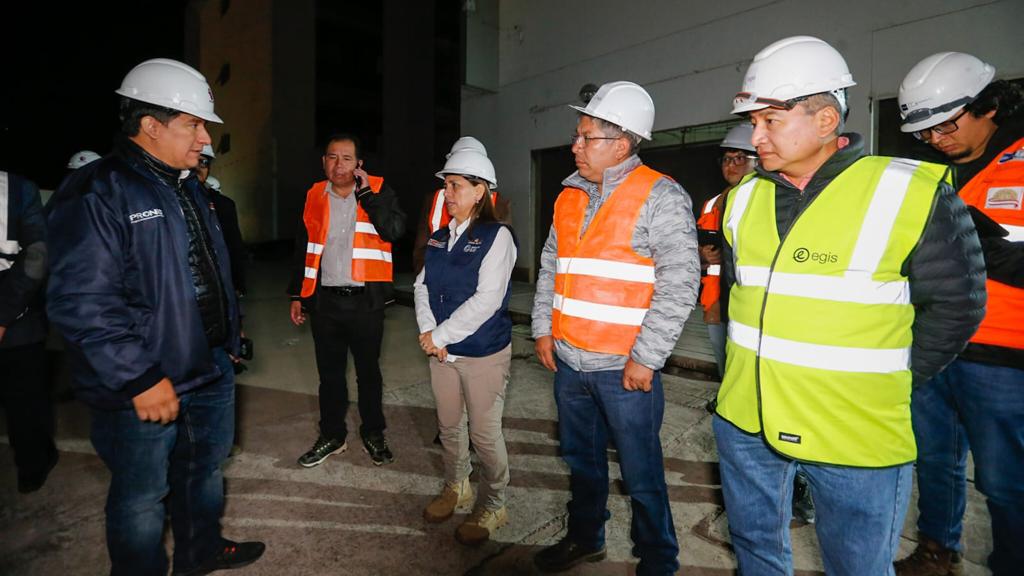 Cusco ministra de Salud visita avance de obras del Hospital Antonio Lorena