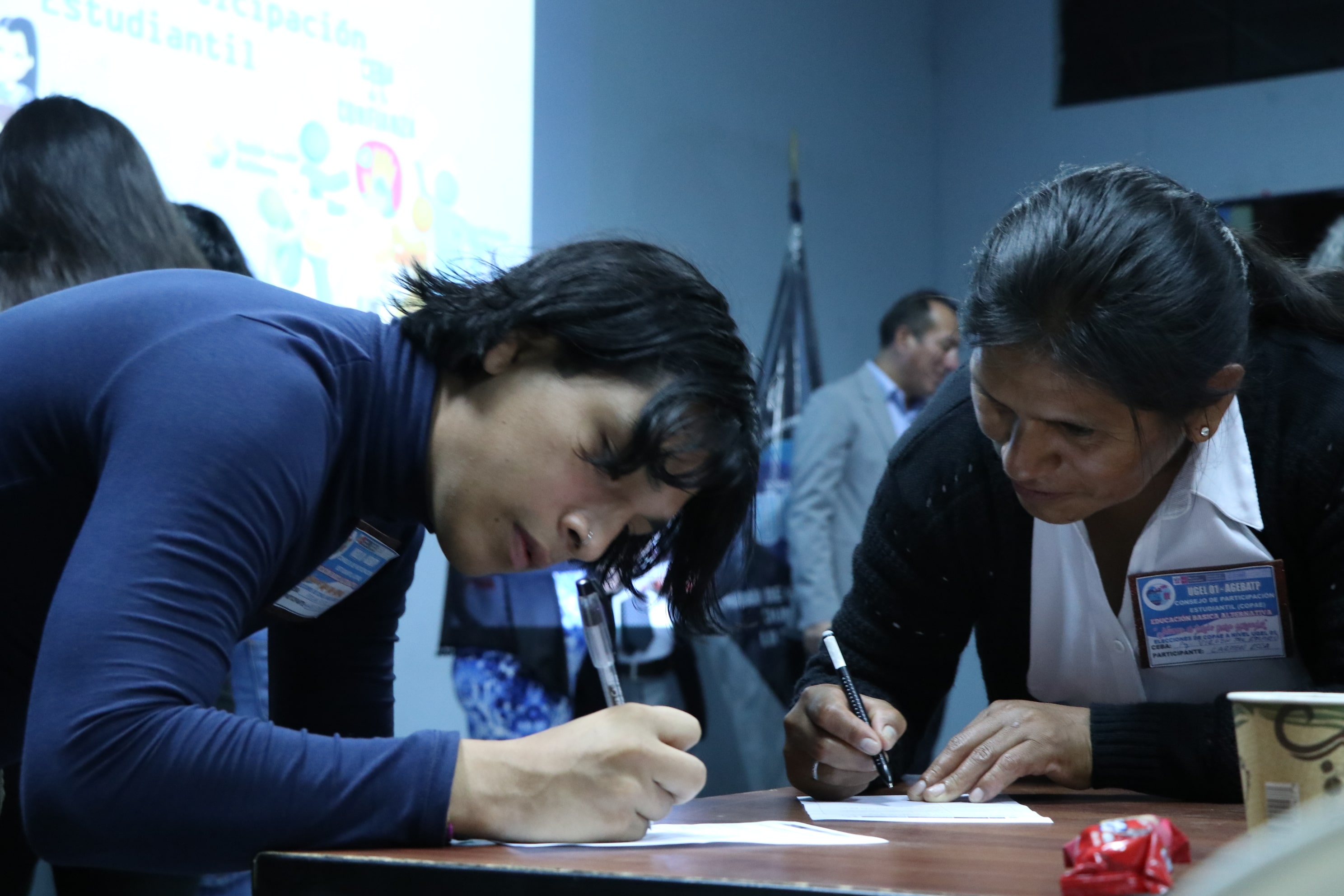 Estudiante de Pachacamac preside representantes de los CEBA 2023