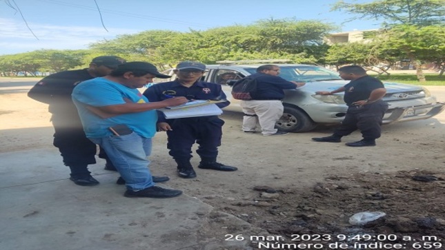 Imagen del operativo en construcción sin licencia