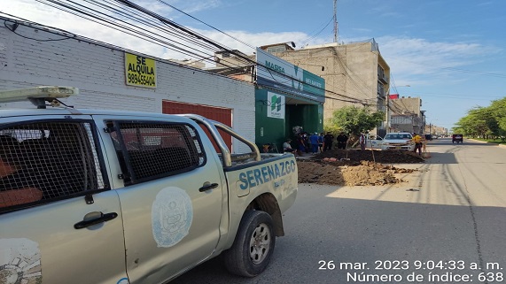 Imagen del operativo en construcción sin licencia