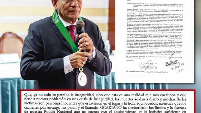 Alcalde De Sullana Solicitó Al Jefe De La Macro Región Policial Piura Promueva Ante El Ministerio Del Interior La Declaratoria De Emergencia A La Provincia De Sullana Por Inseguridad Ciudadana.
