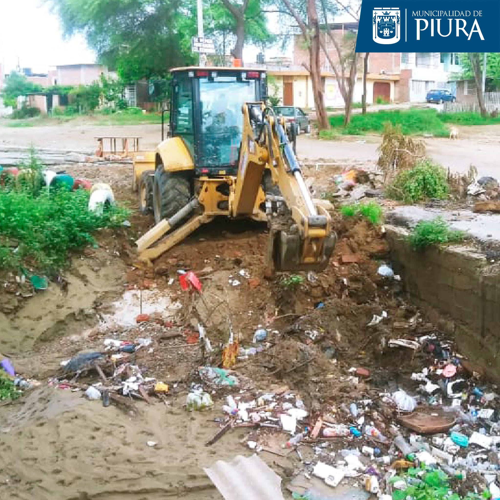 Estos trabajos son indispensables para evitar que el empozamiento de agua de lluvias afecte a las familias vecinas