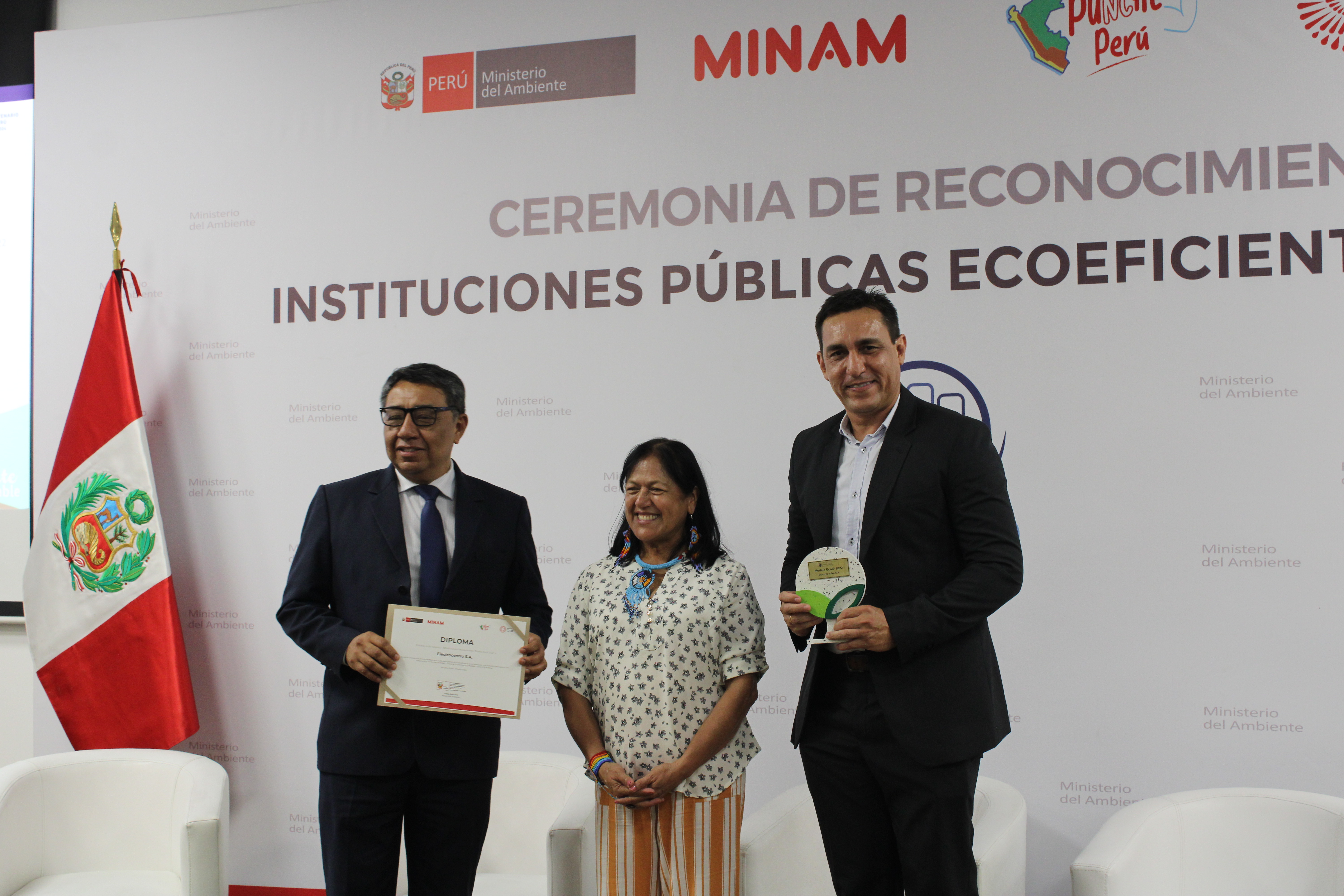Grupo Distriluz: Electrocentro es reconocida como empresa pública ecoeficiente por el Ministerio del Ambiente 