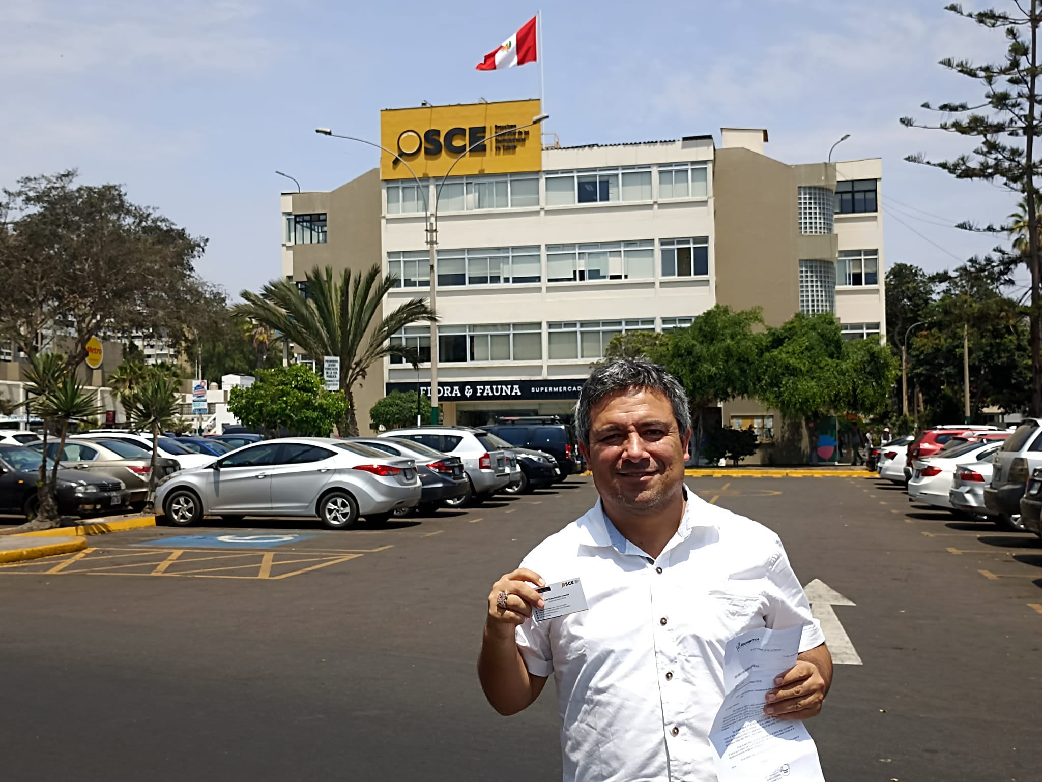El alcalde también se reunió en OSCE, durante su estadía en Lima.