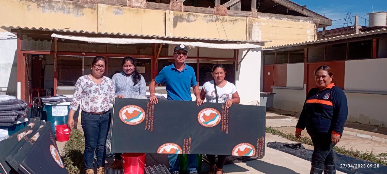 Defensa Civil continúa trabajando por los Damnificados y afectados del Distrito de El Alto y Caleta Cabo Blanco
