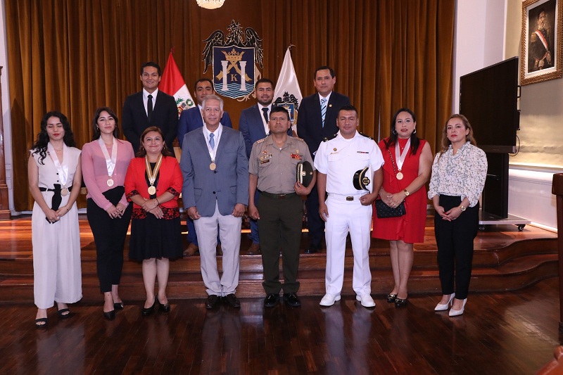 Hubo sesión solemne en la Municipalidad Provincial de Trujillo.