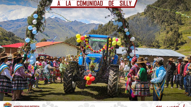 COMUNIDAD DE SILLY DEL DISTRITO DE MARANGANÍ RECIBIÓ TRACTOR AGRICOLA POR PARTE DE LA MUNICIPALIDAD PROVINCIAL DE CANCHIS, VALORIZADO EN CUATROCIENTOS VEINTICINCO MIL SEISCIENTOS DIEZ....