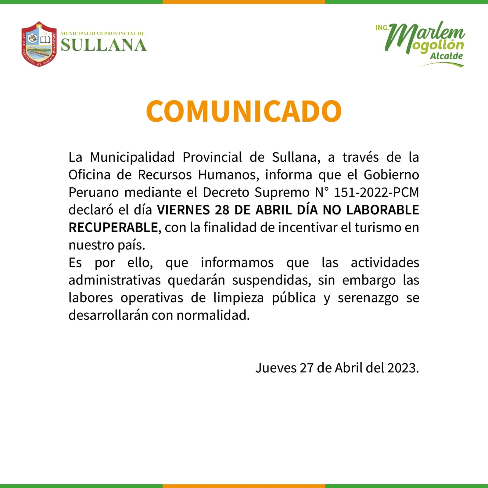 Comunicado