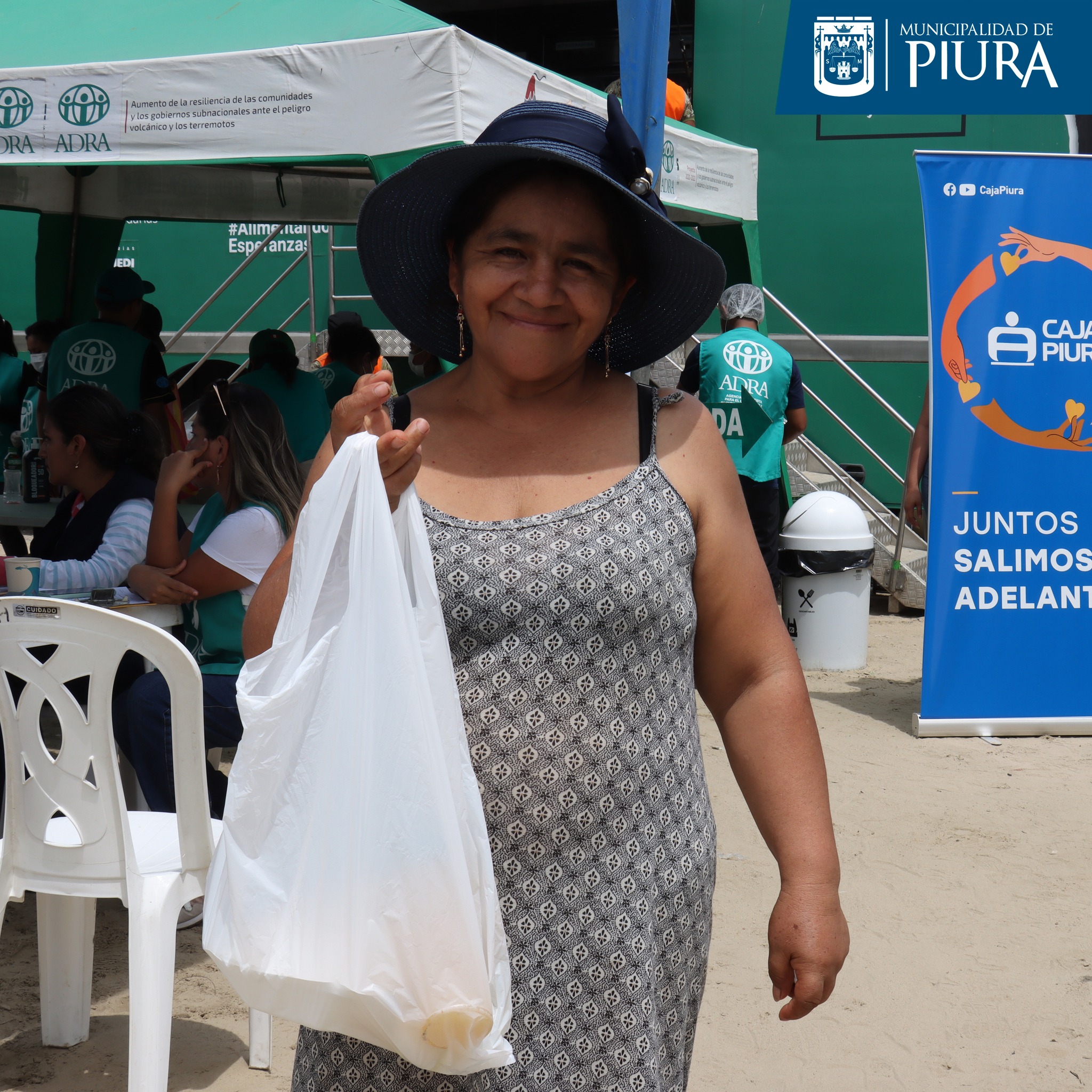 Se entregó 500 almuerzos a los afectados por las lluvias