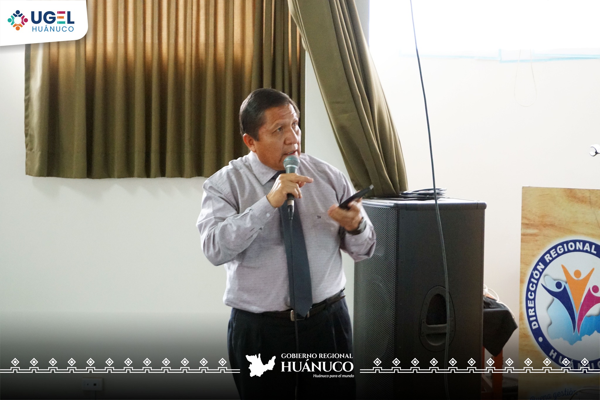 El director de la UGEL Huánuco Francisco Pérez Naupay, presentó a la comunidad educativa sus 100 días de gestión correspondiente al 2023.