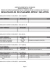 Vista preliminar de documento RELACION DE APTOS Y NO APTOS - CAS 008