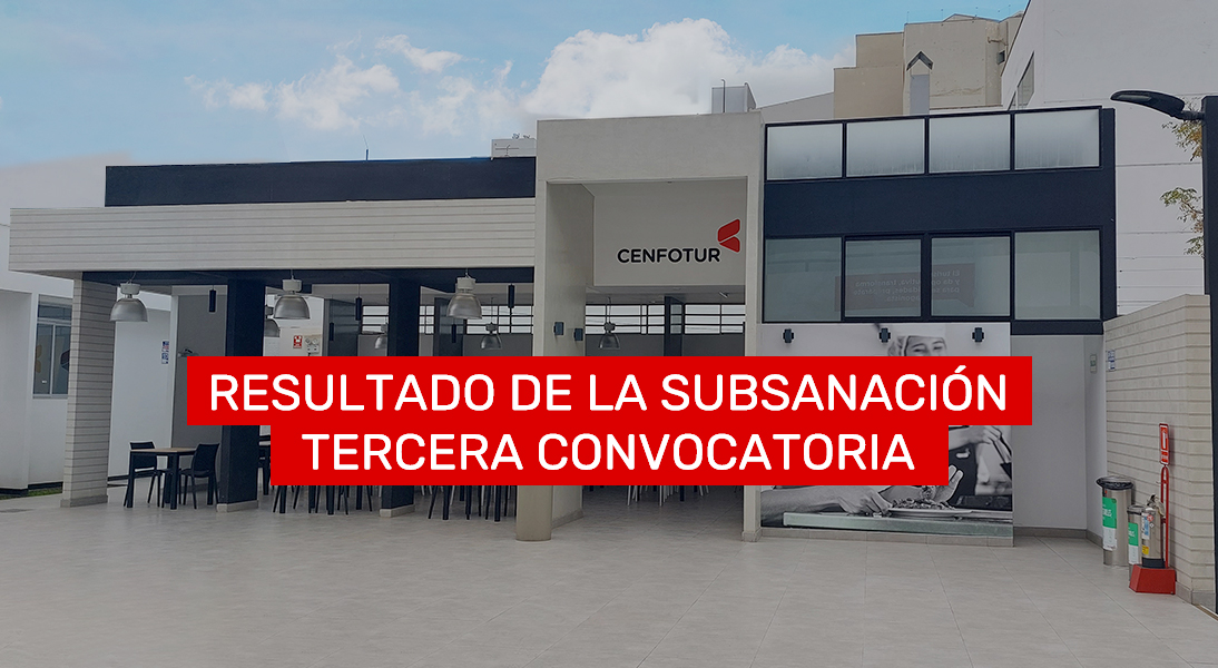 Resultados de la subsanación de observaciones de la tercera convocatoria para concesionario para la cafetería