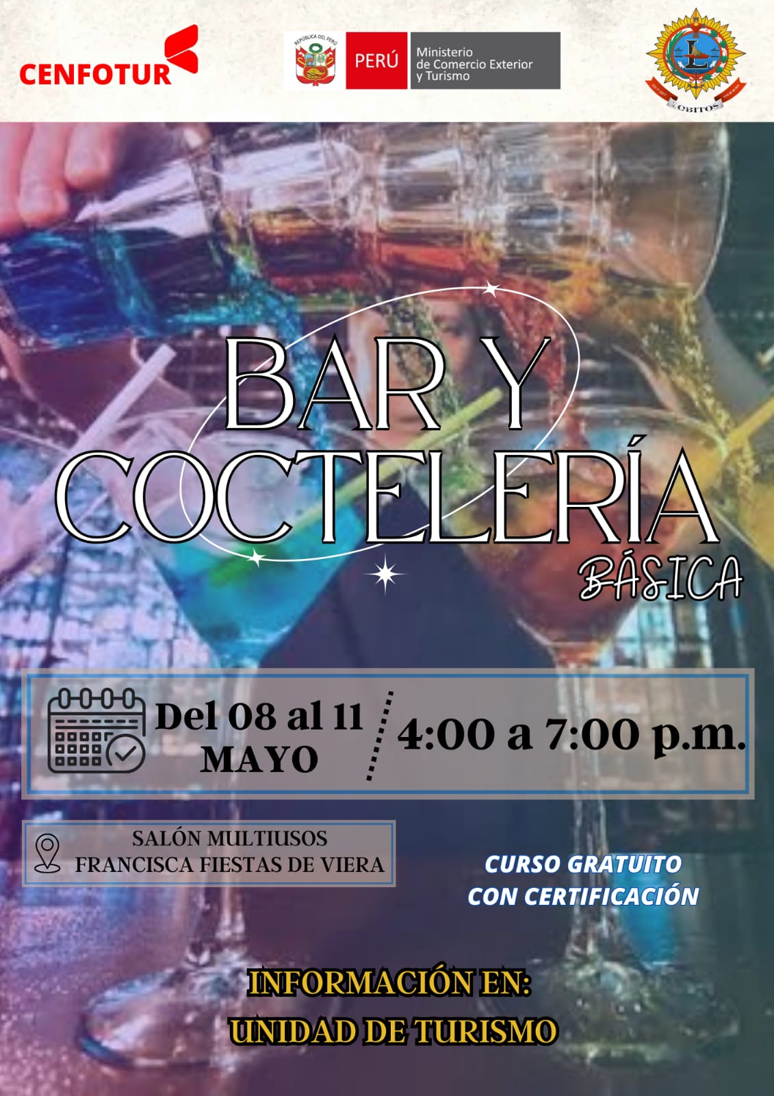 Archivo JPG de invitación a taller de bar y coctelería