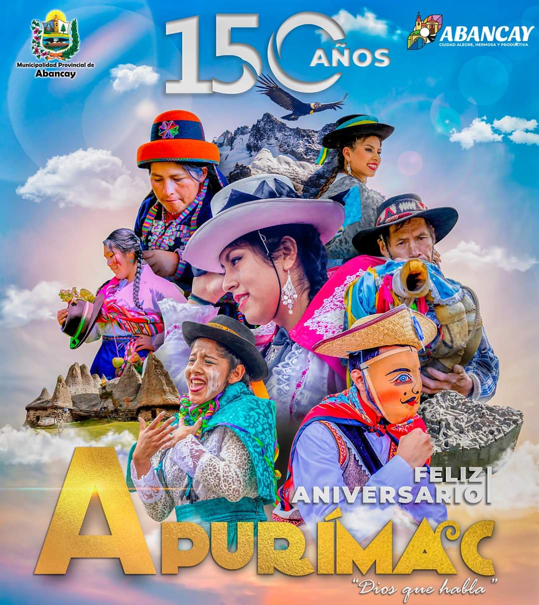 Con ropa típica, alcalde y regidores de la Municipalidad de Abancay, dan inicio oficial a las festividades por los 150 años de fundación de Apurímac
