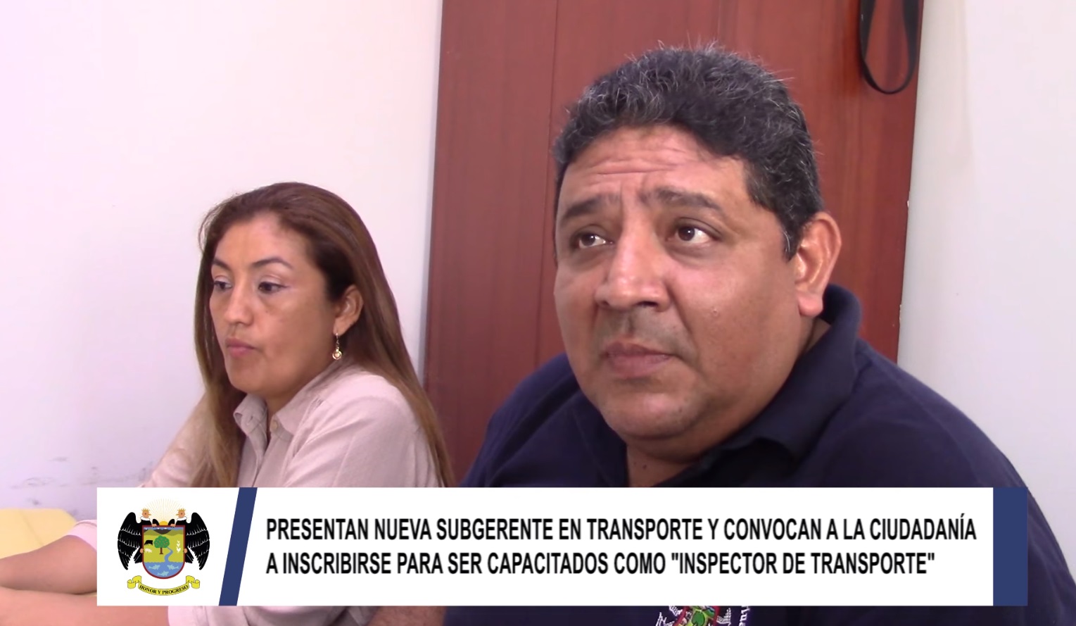 Presentan nueva subgerente en transporte y convocan a la ciudadanía a inscribirse para ser capacitados como "inspector de transporte"
