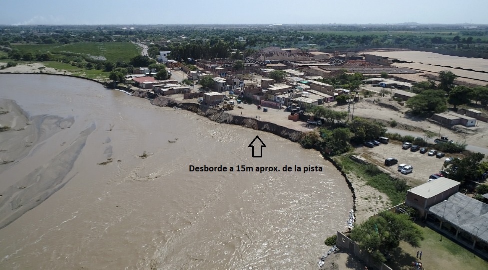 Ensanchamiento de cauce de río Chancay a la altura de Callanca