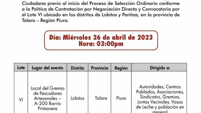 Archivo JPG de PERUPETRO Convoca a la Población a Audiencia de Participación Ciudadana