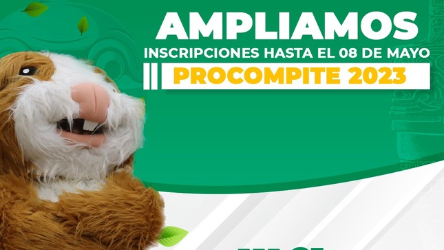 Ampliación para las inscripciones del proyecto concursable PROCOMPITE 2023
