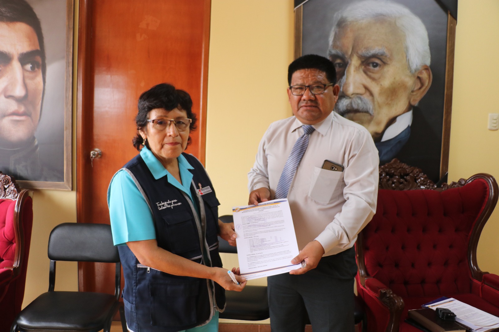 MUNICIPALIDAD DISTRITAL DE HUAURA Y CENTRO DE SALUD FIRMAN CONVENIO DE COOPERACIÓN INTERINSTITUCIONAL