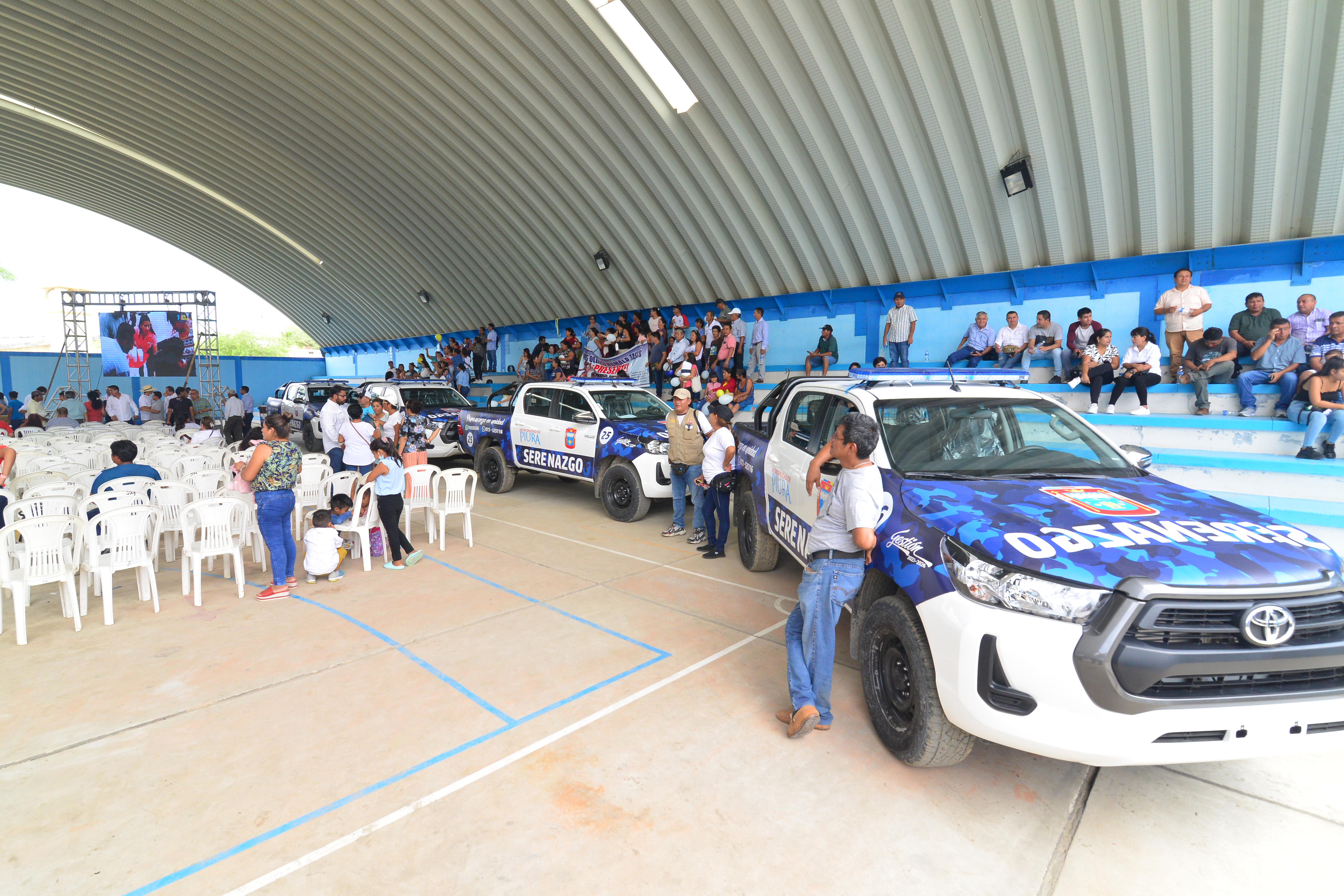 Las 8 camionetas saldrán a las calles en los próximos días para patrullar los diferentes sectores de Piura
