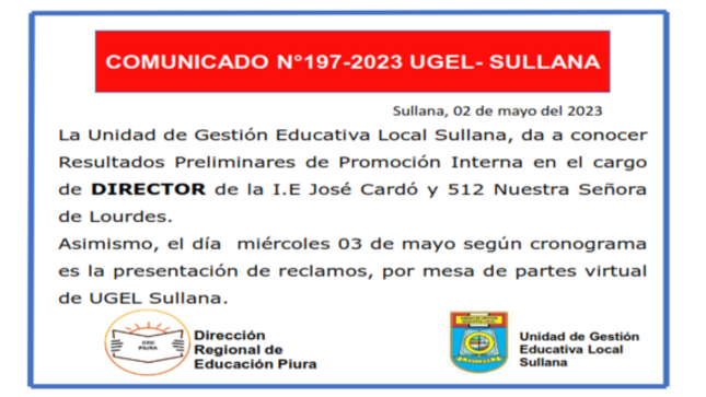 Comunicado N°197