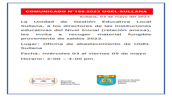Comunicado N°198