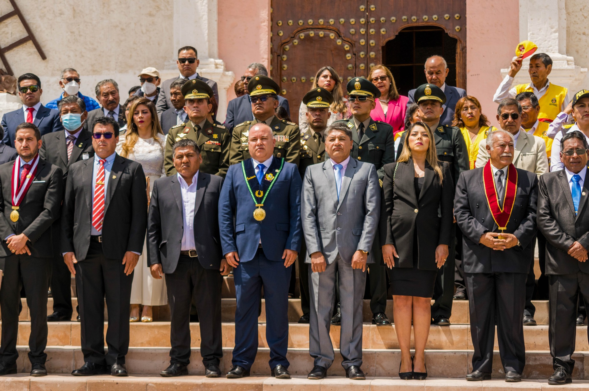 Autoridades principales de la provincia participaron en los actos protocolares por el Aniversario de Creación de la Villa de Sachaca.