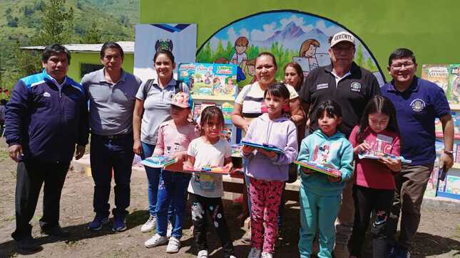 Niños y niñas de Piscocoto participaron con gran entusiasmo del 6to Festival de Lectura