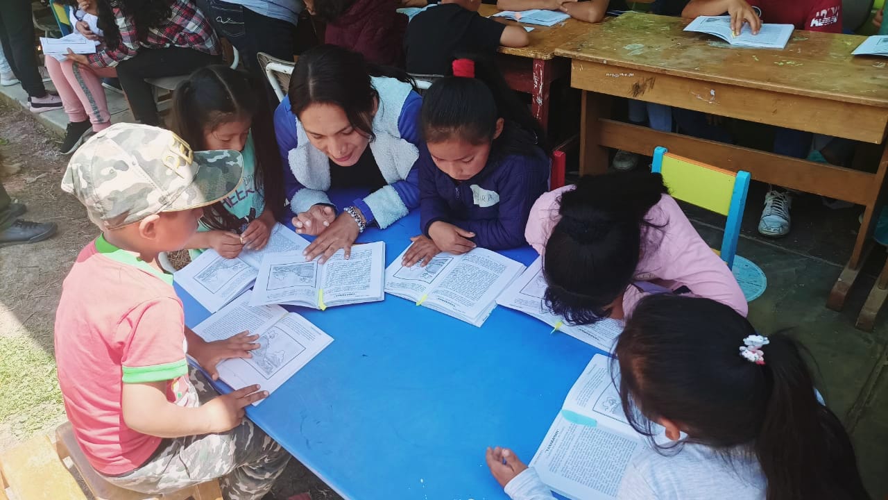 Niños y niñas de Piscocoto participaron con gran entusiasmo del 6to Festival de Lectura